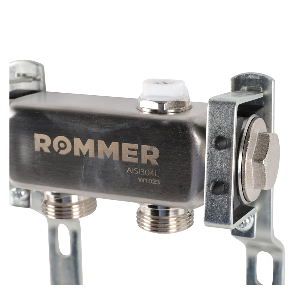 Коллектор Rommer для радиаторной разводки, 2 выхода - фото 6 - id-p222658892