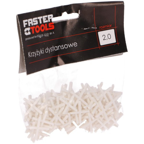 Крестики дистанционные 2,5 мм//FASTER TOOLS (уп. 150 шт.)//Китай//Страна ввоза РП арт 55
