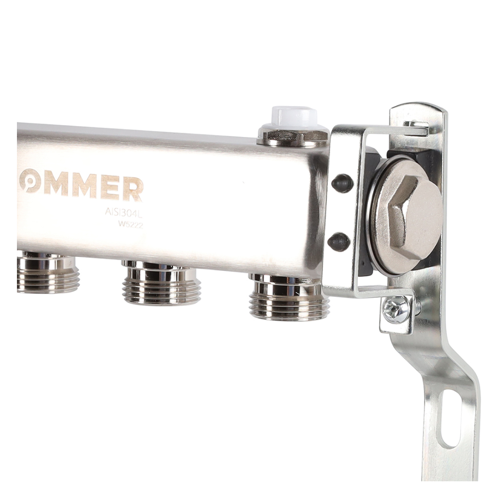 Коллектор Rommer для радиаторной разводки, 4 выхода - фото 8 - id-p222661701