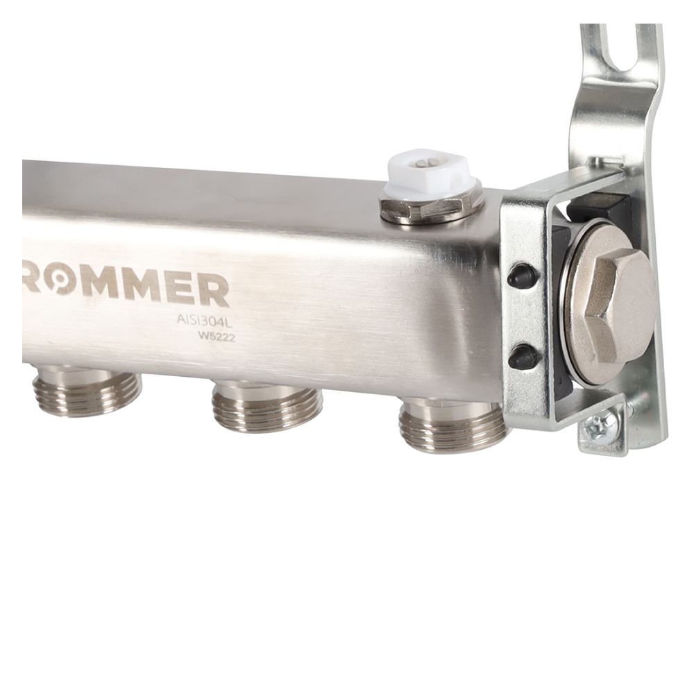 Коллектор Rommer для радиаторной разводки, 4 выхода - фото 5 - id-p222661701