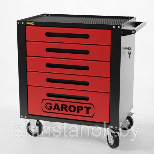 Тележка инструментальная Garopt 5 ящиков, Серия "Standart", артикул GTS5.red - фото 1 - id-p222664068