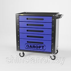 Тележка инструментальная Garopt 5 ящиков CИНЯЯ, Серия "Low-cost", артикул GT5.blue