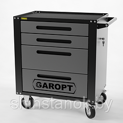 Тележка инструментальная Garopt 4 ящика СЕРАЯ, Серия "Low-cost", артикул GT4.grey