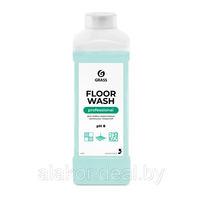 Средство моющее для пола Floor Wash, 8pH, 1000мл. - фото 1 - id-p222669663
