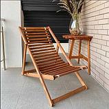 Кресло-шезлонг DYATEL сиденье из дерева сосна (цвет дуб), фото 2