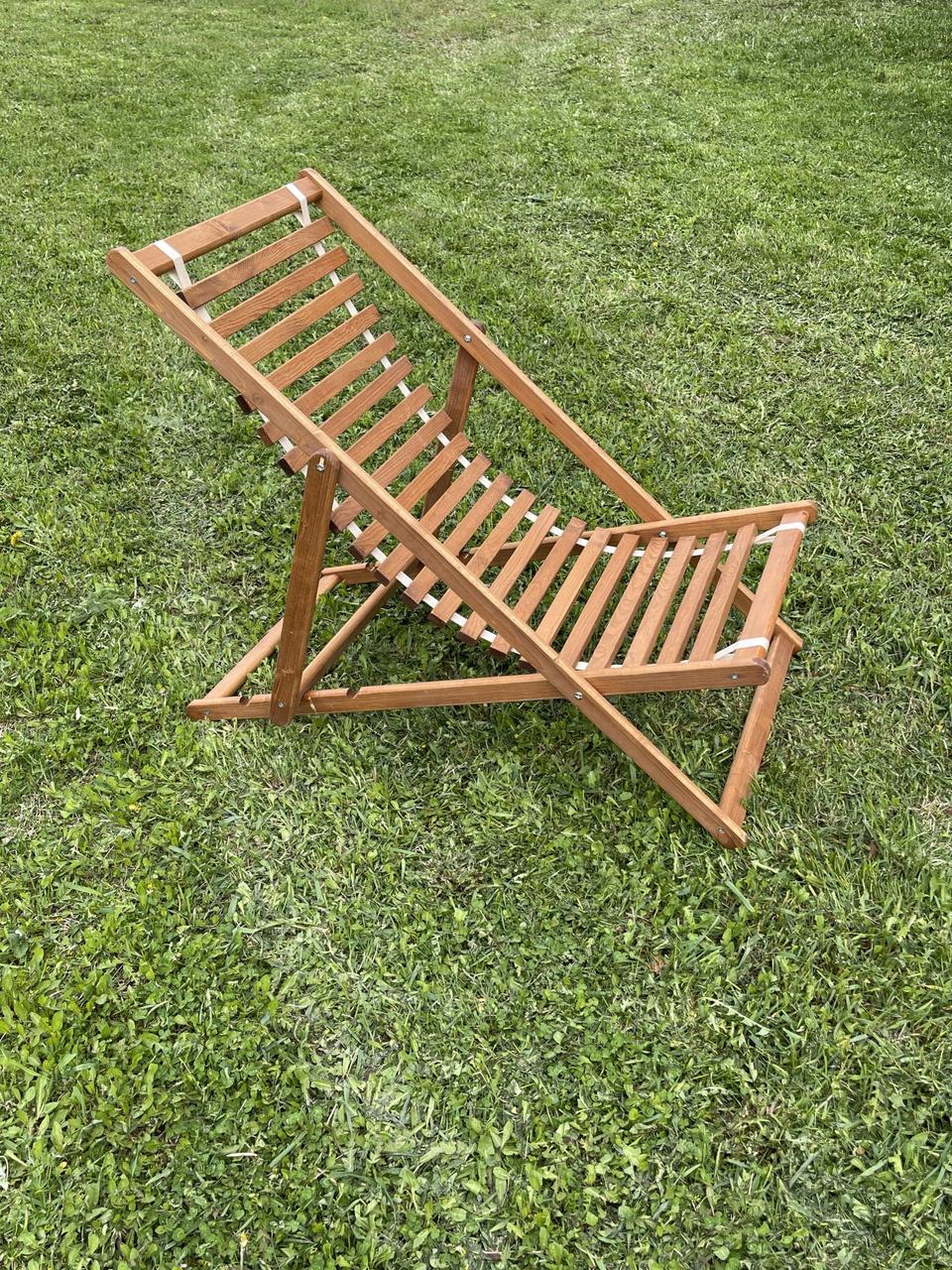 Кресло-шезлонг DYATEL сиденье из дерева сосна (цвет дуб) - фото 3 - id-p222667952