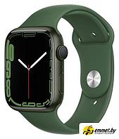 Умные часы Apple Watch Series 7 45 мм (зеленый/зеленый клевер спортивный)