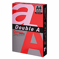 Бумага цветная DOUBLE A, А4, 80г/м2, 500л, интенсив, красная