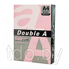 Бумага цветная DOUBLE A, А4, 80г/м2, 500л, пастель, розовая