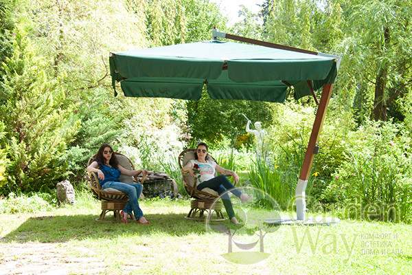 Садовый зонт GardenWay Paris SLHU007 (зеленый) - фото 2 - id-p222671700