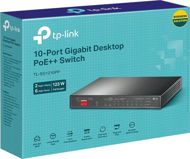 Неуправляемый коммутатор TP-Link TL-SG1210PP - фото 3 - id-p222673185