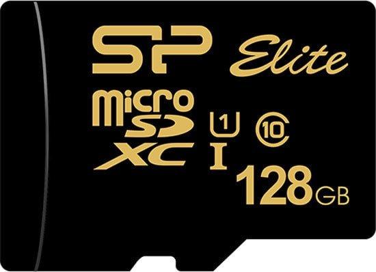 Карта памяти Silicon-Power Elite Gold microSDXC SP128GBSTXBU1V1GSP 128GB (с адаптером) - фото 1 - id-p222673327