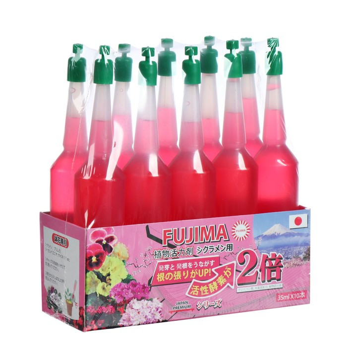 Удобрение Японское FUJIMA для цветущих (активация цветения), розовый, 35 мл, 10 шт. - фото 1 - id-p222674548