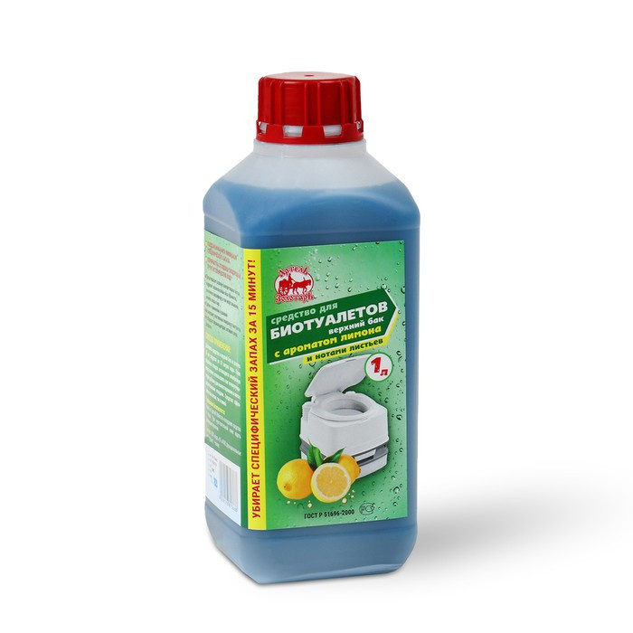 Жидкость для биотуалета верхнего бака «Артель Золотарь», лимон, 1 л - фото 2 - id-p222674908