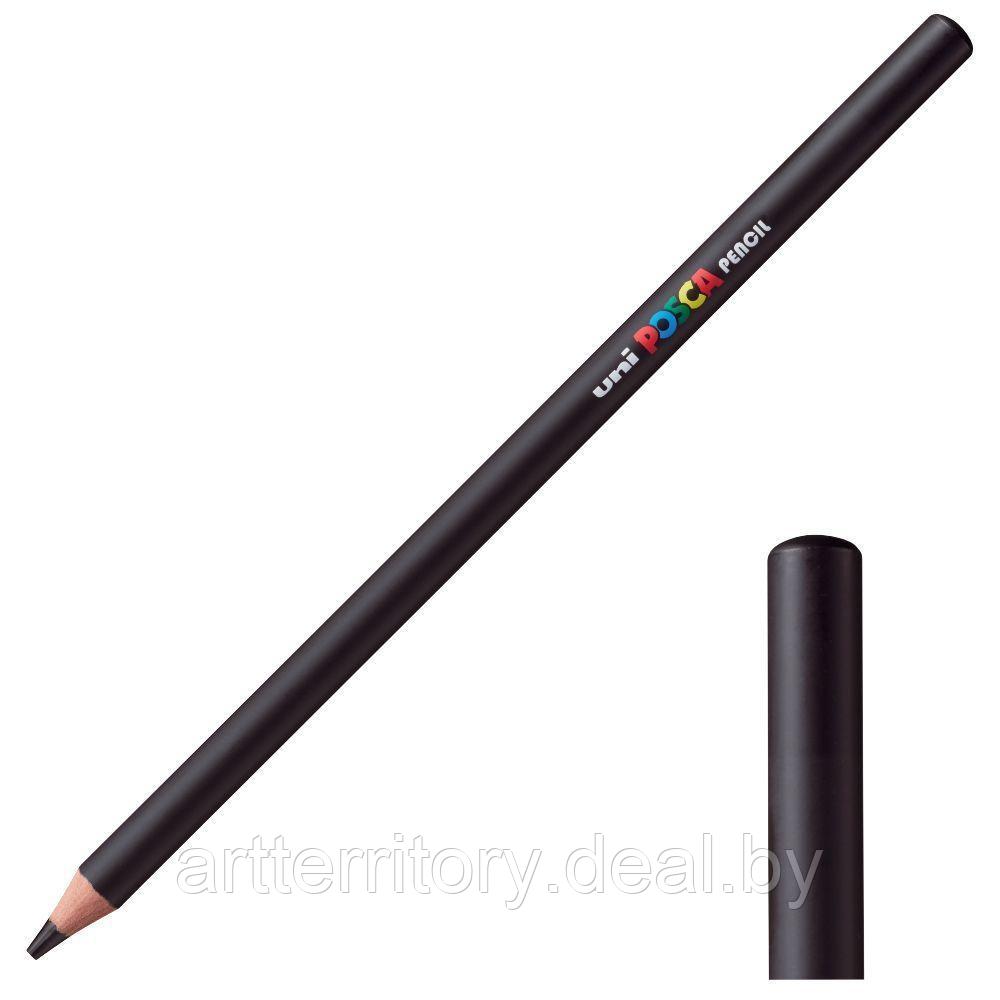 Карандаш цветной Mitsubishi Pencil POSCA (черный) - фото 1 - id-p222675436