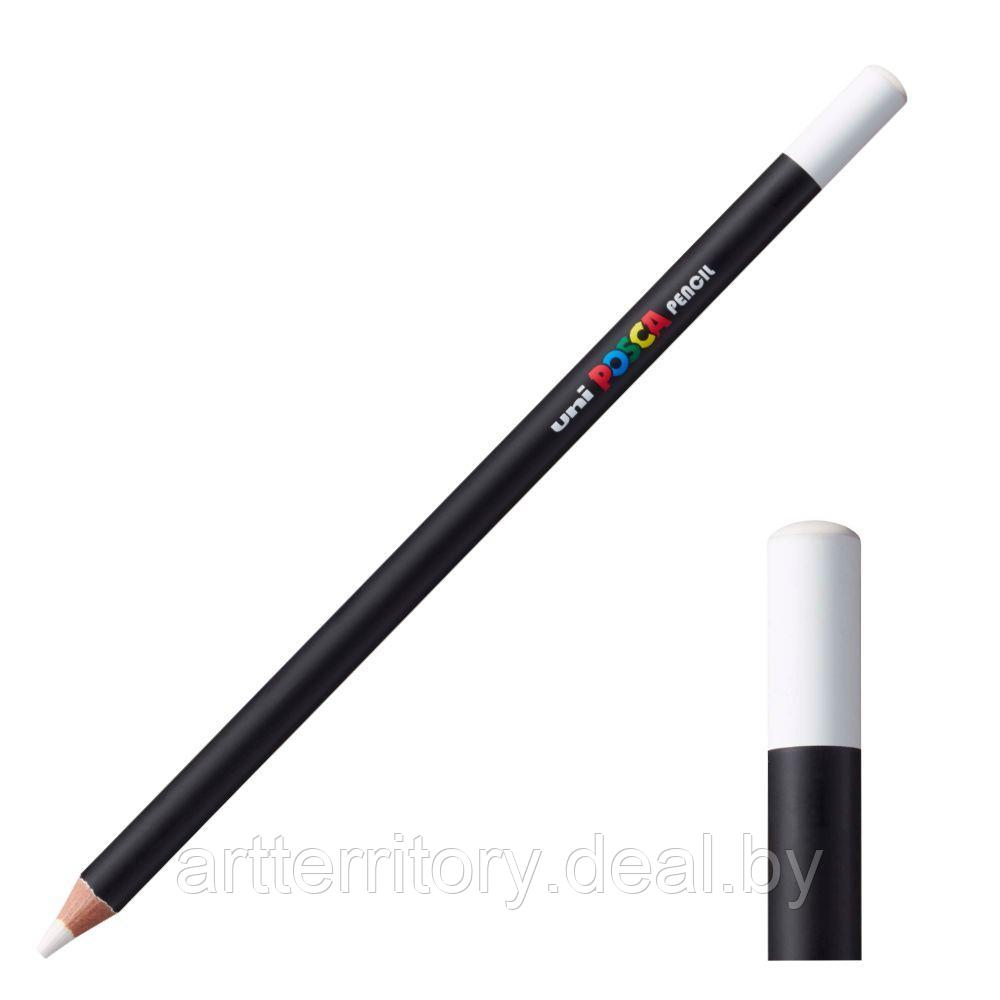 Карандаш цветной Mitsubishi Pencil POSCA (белый) - фото 1 - id-p222675437