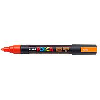 Маркер на водной основе Mitsubishi Pencil POSCA, 1.8-2.5мм. (пулевидный наконечник) (флуоресцентный оранжевый)