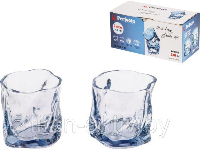 Набор стаканов, 2 шт., 230 мл, серия Ice Rock Blue, PERFECTO LINEA - фото 1 - id-p222675902