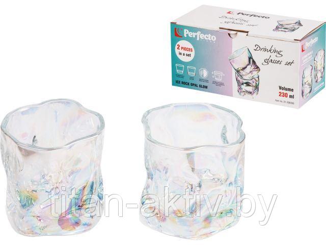 Набор стаканов, 2 шт., 230 мл, серия Ice Rock Opal Glow, PERFECTO LINEA - фото 1 - id-p222678899
