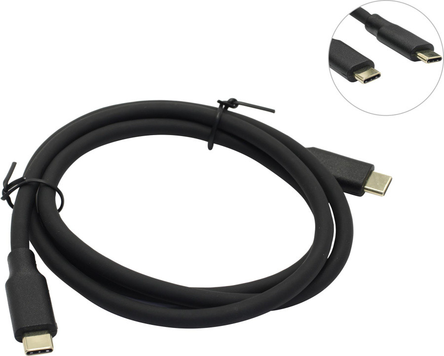 Кабель для зарядки ExeGate EX-CCP-USB3.1-CMCM2-1.0 EX294783RUS (USB Type Cm/Cm, Gen.2, 10Gbit/s, 5A, 100W, 1м) - фото 1 - id-p219224827