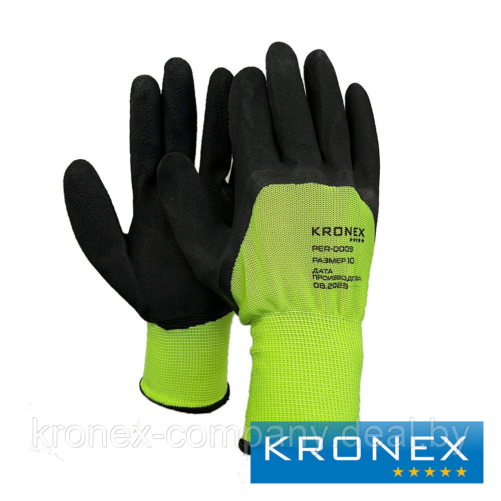 Перчатки акриловые KRONEX со вспененным латексным покрытием (упак. 1 пара) - фото 1 - id-p94001548