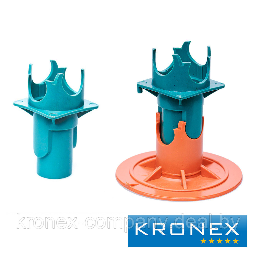 Вставка для фиксатора на сыпучие грунты KRONEX 40/45 мм., арм. 4-28 мм. (упак.40 шт) - фото 1 - id-p80330349