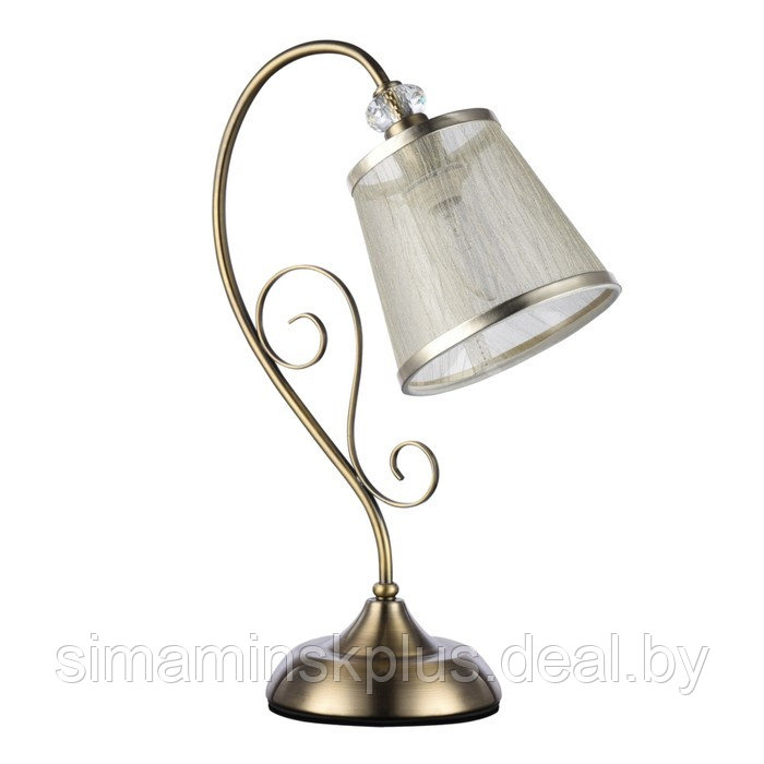 Настольная лампа Driana 1x40W E14, античная бронза 29,7x15x42,6 см - фото 1 - id-p222686947
