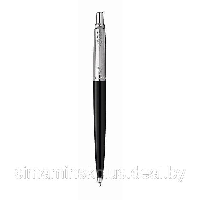 Ручка шариковая Parker Jotter Plastic K60, CT, M, 1.0 мм, корпус пластик/ нержавеющая сталь, чёрный, синие - фото 6 - id-p222687033