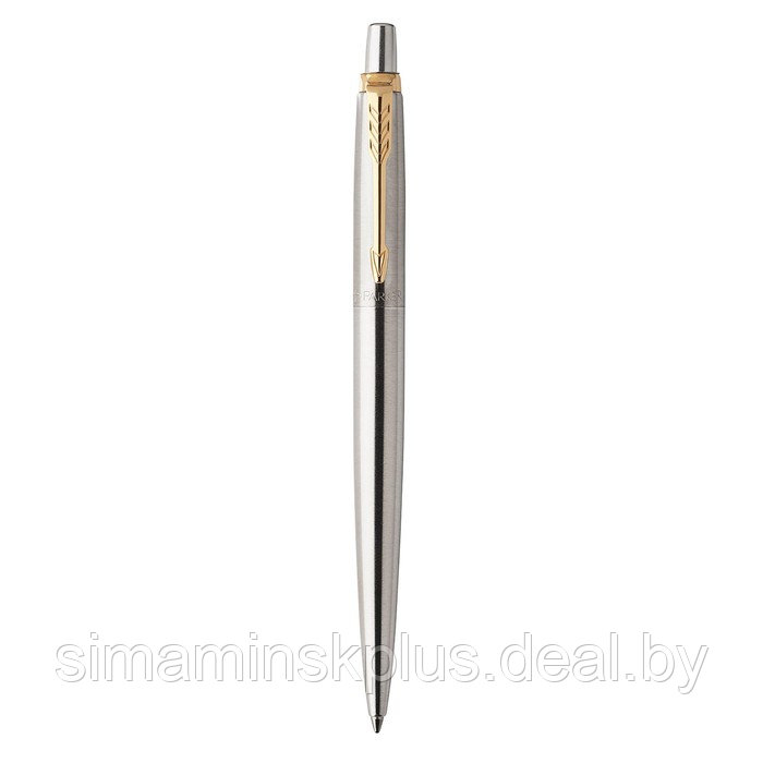 Ручка гелевая Parker Jotter Core K694 Stainless Steel GT, корпус из нержавеющей стали, 0.7 мм, чёрные чернила - фото 6 - id-p222687034