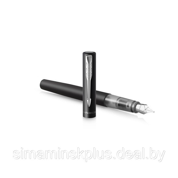 Ручка перьевая Parker Vector XL F21, черный металл, перо F, нержавеющая сталь, подарочная коробка. - фото 5 - id-p222687036