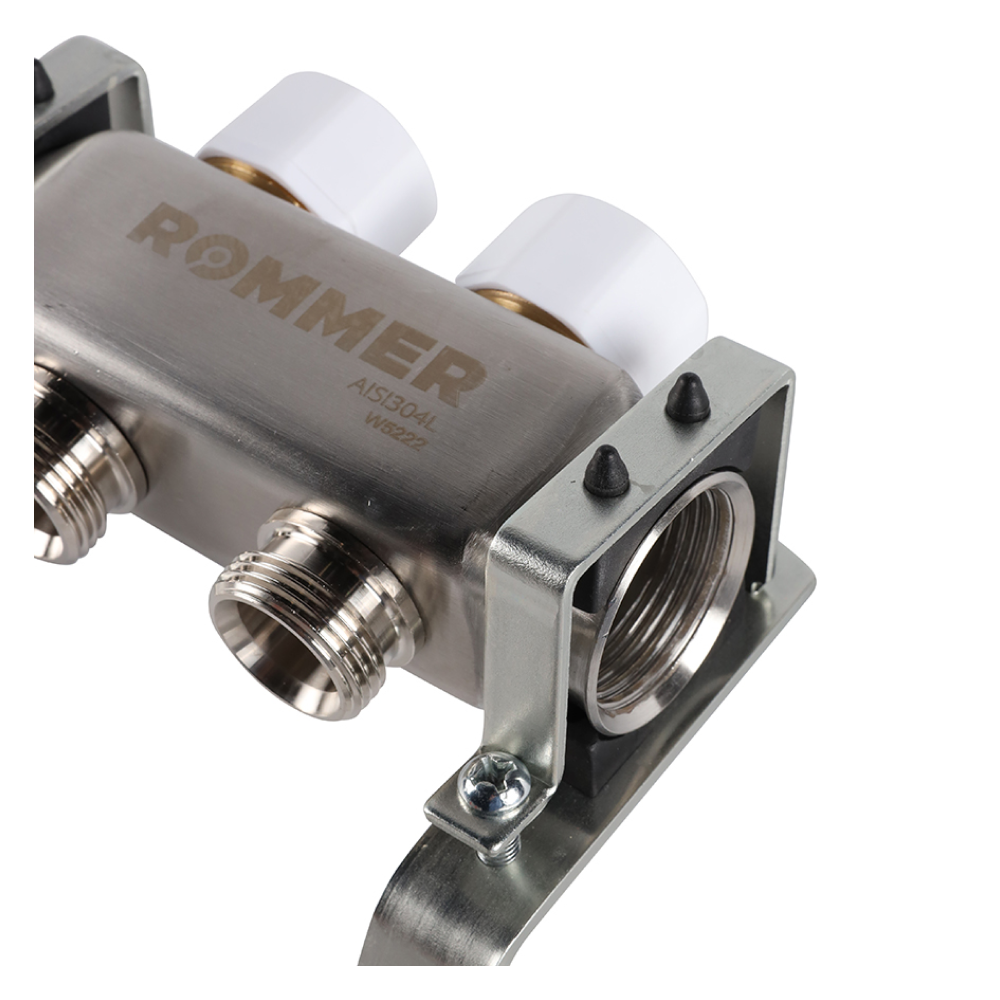 Коллектор Rommer с запорными клапанами, 2 выхода - фото 5 - id-p222687478