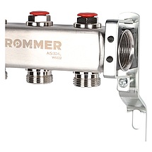 Коллектор Rommer с запорными клапанами, 3 выхода, фото 3