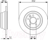 Тормозной диск Bosch 0986479396