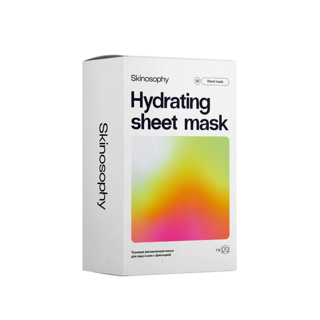 Маска увлажняющая для лица и шеи Skinosophy Hydrating Sheet Mask - фото 3 - id-p222695577