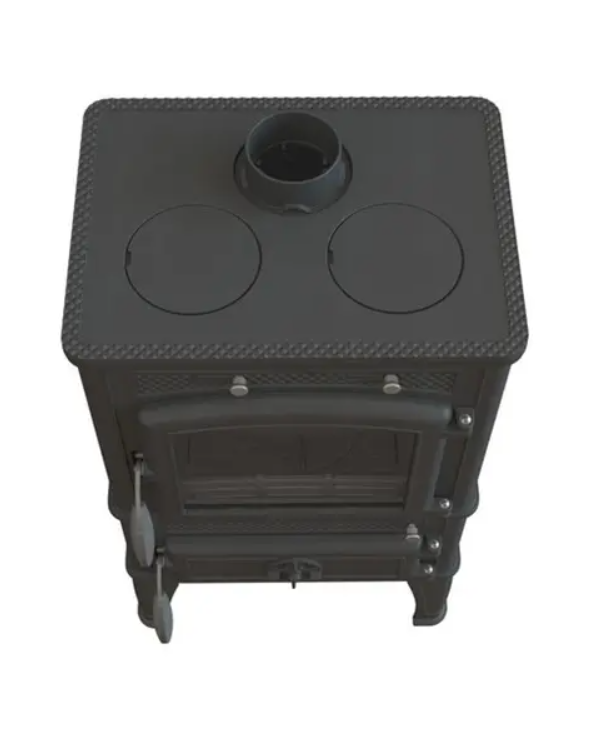 Чугунная печь-камин FireWay Dacha II с варочной поверхностью - фото 2 - id-p222695953