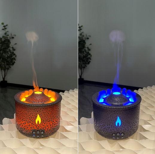 Увлажнитель воздуха Вулкан (аромадиффузор) Volcano Aroma Diffuser J-V19 с пультом ДУ, 360 ml. Черный - фото 9 - id-p222251704