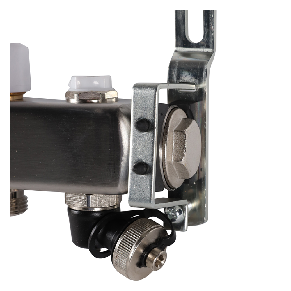 Коллектор Rommer с клапаном вып. воздуха и сливом, 3 выхода - фото 5 - id-p222696900