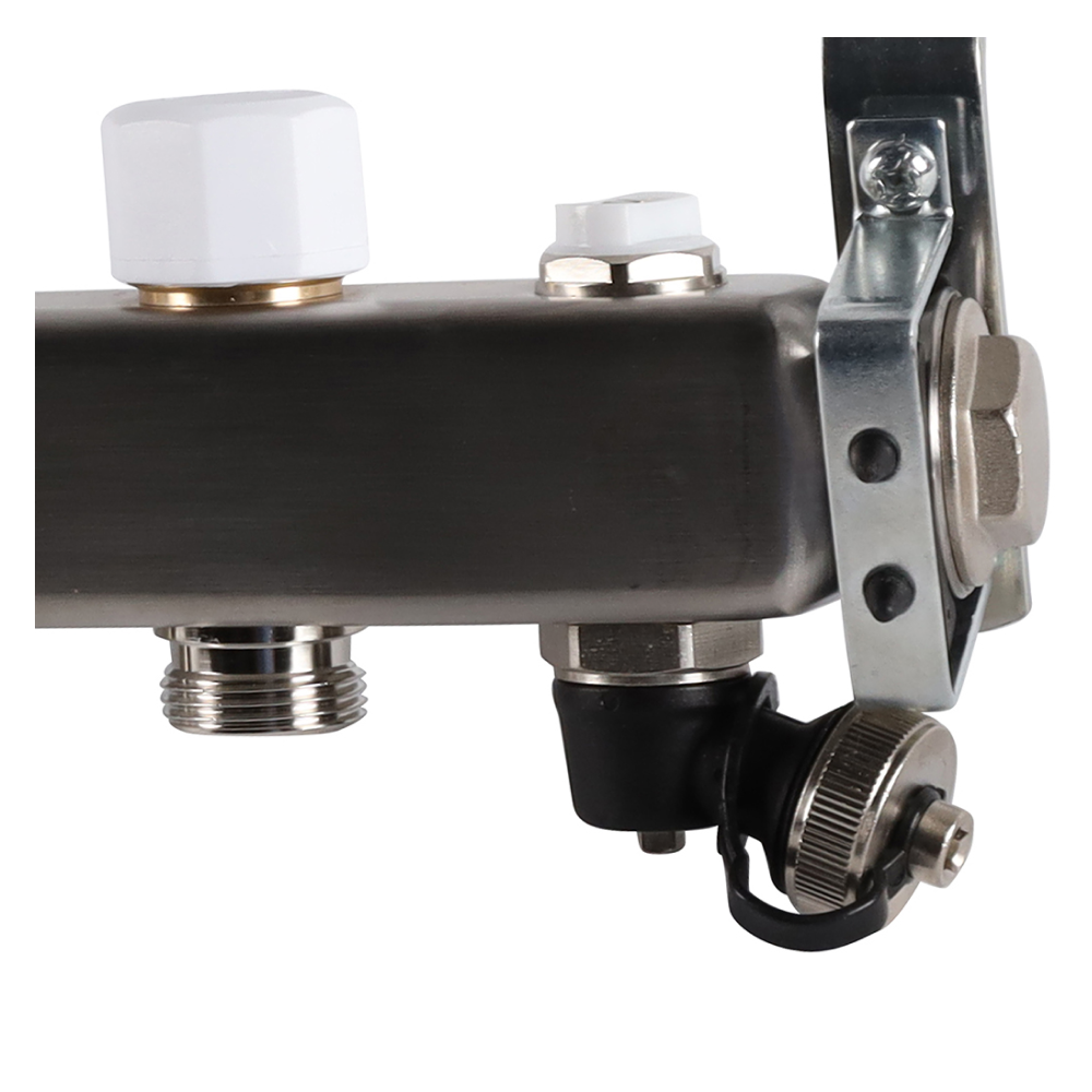 Коллектор Rommer с клапаном вып. воздуха и сливом, 8 выходов - фото 10 - id-p222696953