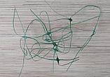 Шпалерная (садовая) сетка ячейка 150х130мм рулон 1,7х500м, темно зеленая, фото 3