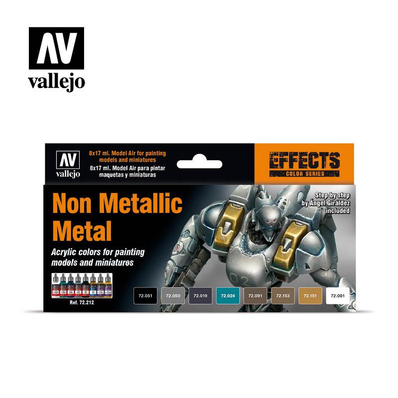 Набор акриловых красок Non Metallic Metal, 8х17мл, Vallejo - фото 1 - id-p119873487