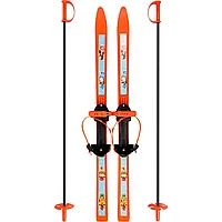 Лыжи детские "Вираж-спорт" 100/100 см с палками (Олимпик)