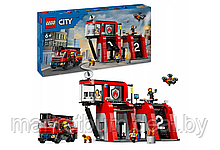 Конструктор LEGO City 60414, Пожарная станция с пожарной машиной