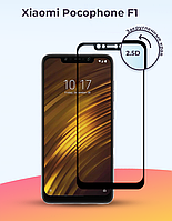 Защитное стекло Full-Screen для Xiaomi Pocophone F1 черный (5D-9D с полной проклейкой)