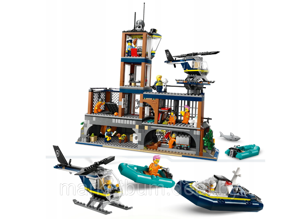Конструктор LEGO City 60419, Остров-тюрьма - фото 4 - id-p222700558
