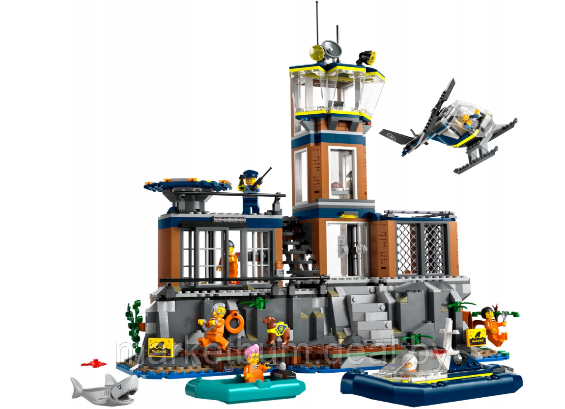 Конструктор LEGO City 60419, Остров-тюрьма - фото 5 - id-p222700558