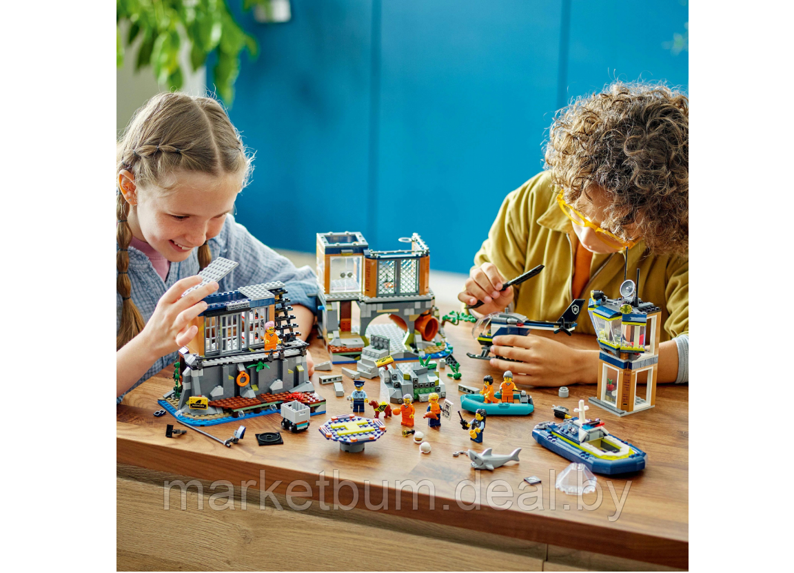 Конструктор LEGO City 60419, Остров-тюрьма - фото 9 - id-p222700558