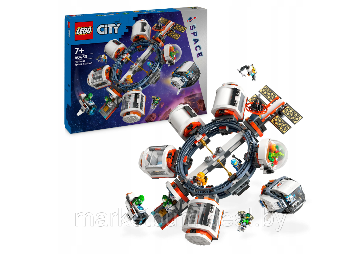 Конструктор LEGO City 60433, Модульная космическая станция - фото 1 - id-p222700683
