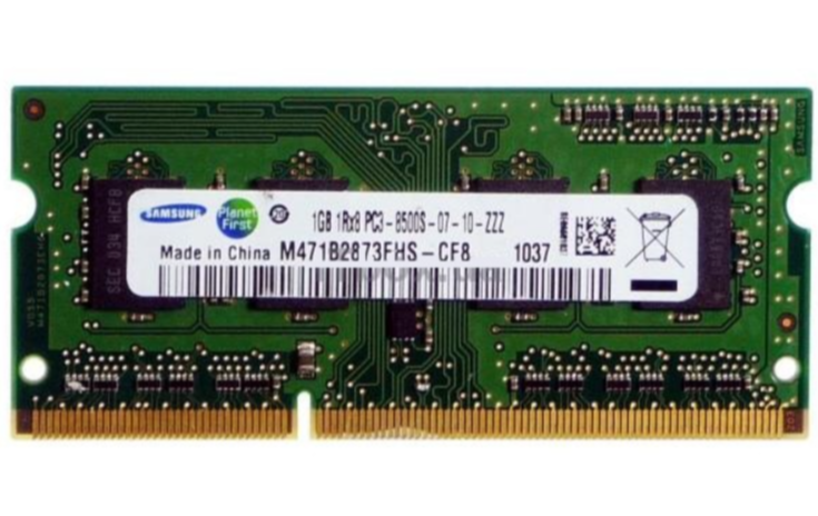 Оперативная память SO-DDR3 1GB 1066Mhz Samsung (с разбора)