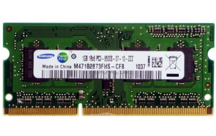 Оперативная память SO-DDR3 1GB 1066Mhz Samsung (с разбора) - фото 1 - id-p222700700