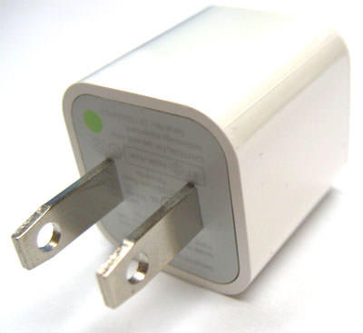 Адаптер (блок) питания, зарядное устройство Apple 5V, 1A, 1x USB (A1265, A1385, MB352) оригинальное